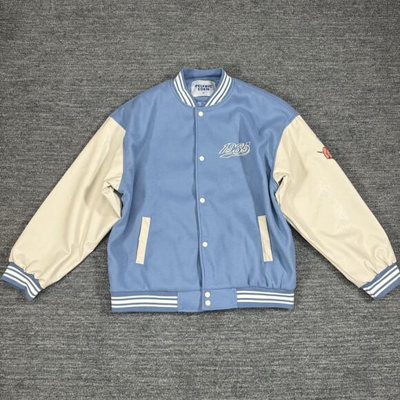 Aelfric Eden Jacket XL Blue Foaming Letter Love 1965 Letterman Varsity Retro - Picture 2 of 14